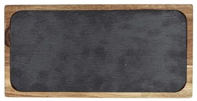 WENKO 55103100 - Tocător BLACK OUTDOOR KITCHEN, 30 x 15 cm, maro/gri