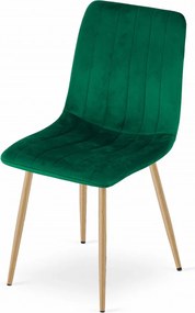 Oferta Scaun de catifea verde LAVA II. calitate secondară