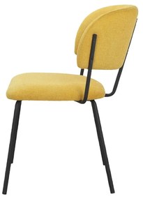 Scaune de dining galbene 2 buc. Claudia – Støraa