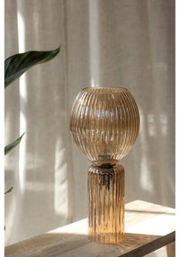 Veioză chihlimbar cu abajur din sticlă (înălțime 40 cm) Toulipa – Markslöjd