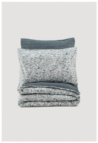 Lenjerie de pat albă/gri din bumbac ranforcé pentru pat dublu/extinsă 260x220 cm Molly – Mijolnir