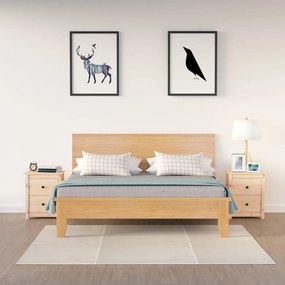 vidaXL Noptiere, 2 buc., 50x35x61,5 cm, lemn masiv de pin