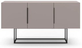Comodă gri/bej joasă 150x80 cm Titan – Marckeric