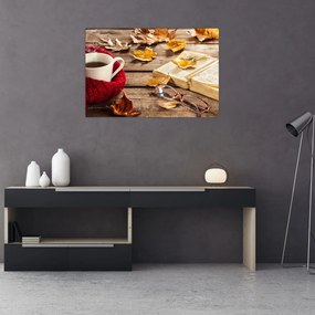 Tablou - Ceainărie de toamnă (90x60 cm)