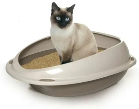 Litiera pentru pisici roz KITTY KABIN