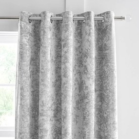 Draperii gri 2 buc. 229x229 cm Crushed Velvet – Catherine Lansfield