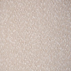 Lampă suspendată neagră cu material bej tip teddy 35cm cu 3 lumini - Cava