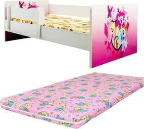 Pat junior Pony Pink cu saltea inclusa
