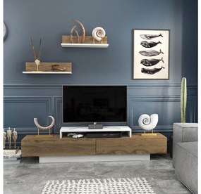Mobilier living Lusalona (alb + Stejar). 1107304