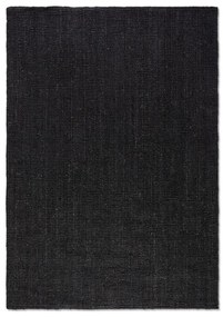 Covor negru din iută 80x150 cm Bouclé – Hanse Home