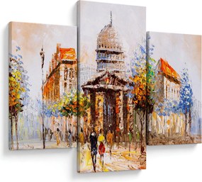 Tablou - Monument de oraș pictat (90x60 cm)