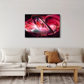 Tabloul fractalilor în roșu (90x60 cm)