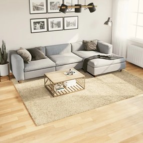 vidaXL Covor pufos &quot;PAMPLONA&quot; cu fire înalte, auriu modern, 200x280 cm