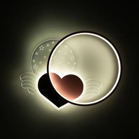 Brilagi - Plafonieră LED pentru copii LOVE, 48W, 230V, 3000/4500/6000K, roz