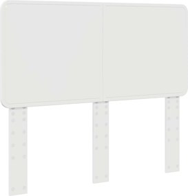 vidaXL Tăblie cap Alb Lucios 135 cm Lemn compozit