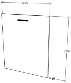 Usa Masina Vase Karo, Lemn Natural, 60 x 70 cm