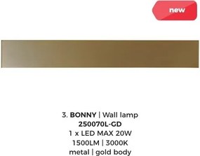 Aplica de perete lumina ambientala LED BONNY