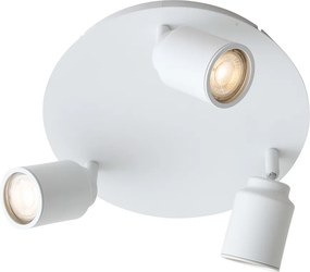 Spot modern pentru baie alb cu 3 lumini IP44 - Ducha