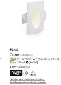 Spot incorporabil LED Plas-1 63281