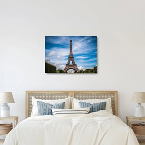 Tablou pe sticlă - Turnul Eiffel (70x50 cm)