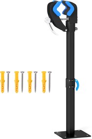 HOMCOM Suport de reparații bicicletă reglabil pe înălțime, clemă rotativă 360°, capacitate max. 25 kg, 41-60x13x13 cm, negru | Aosom Romania