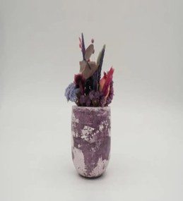 Ghiveci decorativ cu flori artificiale, homs seria A620,17x5.5x9 cm,30361