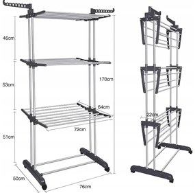 Uscător de rufe 50-64 cm