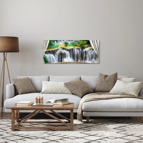Tablou - Privire la cascade magice (120x50 cm)