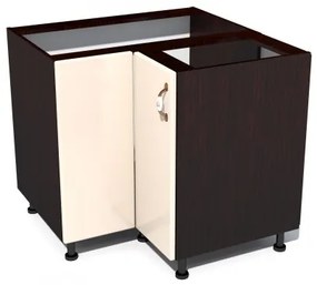 Corp inferior colt cu 2 usi Zebra MDF vanilie simplu