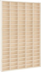 vidaXL Vitrină de colecționar din lemn cu 90 de compartimente 50,5x4,5x79 cm