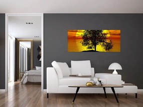 Tablou - Silueta copacilor (120x50 cm)