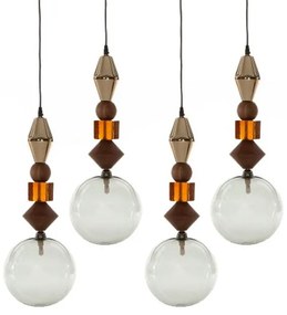 Lustra cu 4 pendule deosebite design LUX Pandora