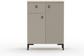 Comodă Demandaron 3 (taupe + stejar silverjack). 1116809