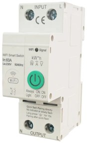 Siguranta automata Wi-Fi LUXION, 63A 2 Poli (1P+N), Monitorizare consum, Control aplicatie