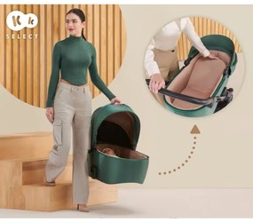 Cărucior de copii combinat 2 în 1 KINDERKRAFT PRIME 2 verde