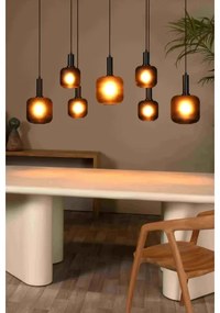 Lustră pe cablu Lucide 45405/07/30 ELOISE 7xE27/40W/230V negru