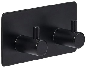 Cârlig autoadeziv STIKY+, 2 cârlige, oțel inoxidabil, 9 x 2,8 x 4,5 cm