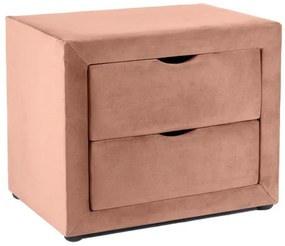 Noptieră ET-002 VELVET roz antic