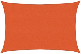 vidaXL Pânză parasolar, portocaliu, 2,5x3,5 m, HDPE, 160 g/m²