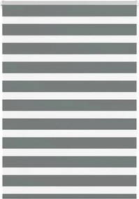 vidaXL Jaluzea tip zebra gri închis lățime țesătură 105,9 cm poliester