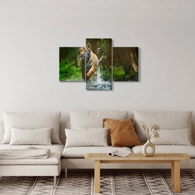 Tablou cu trigrul fugind (90x60 cm)