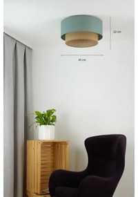 Plafonieră Duolla BOHO 1xE27/15W/230V d. 45 cm verde/maro