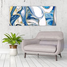 Tablou - Valuri de marmură (120x50 cm)