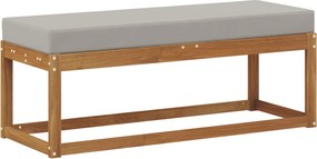 vidaXL Bancă de taburet Gri natural și deschis 115 x 43 x 37 cm