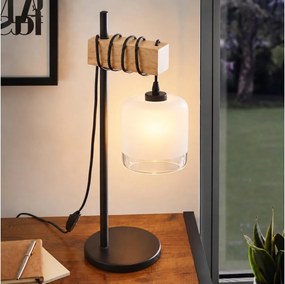 BRILAGI - Lampă de masă NUBILA 1xE27/40W/230V maro/negru/alb