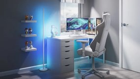 Nanoleaf NL7204K0201A070-LEDRGBW Lampă de podea dimabilă LED RGBW 22W/230V 2200-6500K Wi-Fi albă