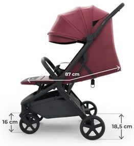 KINDERKRAFT SELECT - Cărucior sport NUBI 3 Dark Ruby