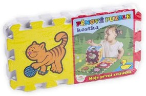 Puzzle din spumă - Primele mele animale 15x15x1,2cm, 6buc MPZ