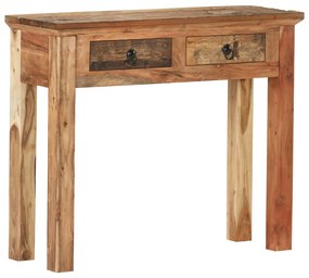 vidaXL Masă consolă 90,5x30x75cm lemn masiv de acacia și lemn reciclat