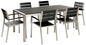 Set mobilier de grădină Valero (negru) . 1076388